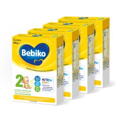 Zdjęcie produktu - #1 Zestaw Bebiko 2 NUTRIflor Expert Mleko następne dla niemowląt powyżej 6. miesiąca życia, 4x600g