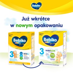 Zdjęcie produktu - #0 Zestaw Bebiko Junior 3 NUTRIflor Expert Odżywcza formuła na bazie mleka dla dzieci powyżej 1. roku życia, 4x600g