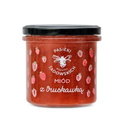 Zdjęcie produktu - #5 PASIEKI RODZINY SADOWSKICH Zestaw Mi&oacute;d z maliną, 430g + Mi&oacute;d z cytryną, 430g + Mi&oacute;d z truskawką, 430g