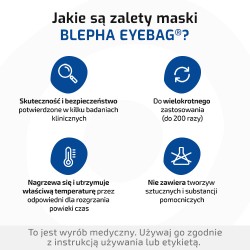 Zdjęcie produktu - #3 Blepha Eyebag Rozgrzewająca maska na oczy, 1 szt. - przynosi ulgę suchym, zmęczonym i bolącym oczom