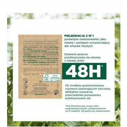 Zdjęcie produktu - #1 KLORANE Myjąca maska do włos&oacute;w w pudrze 2w1 z organiczną pokrzywą i glinką, 3g x 8sasz.