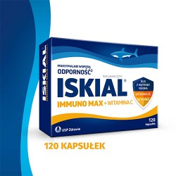 Zdjęcie produktu - #0 Iskial Immuno Max + witamina C, 120 kaps.