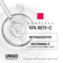 Zdjęcie produktu - #3 URGO DERMOESTETIC RetiRenewal Serum odbudowująco-odmładzające 10% RETI-C, 30ml