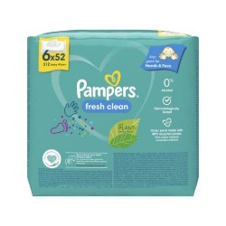 Zdjęcie produktu - #3 Pampers Fresh Clean Chusteczki nawilżane, 6x 52szt.