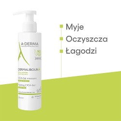 Zdjęcie produktu - #1 A-DERMA DERMALIBOUR+ CICA żel do mycia, 200ml