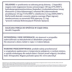 Zdjęcie produktu - #5 NATURELL Magnez Organiczny+, 50 kapsułek