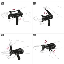 Zdjęcie produktu - #3 Actimove Professional Line Orteza nadgarstka rozmiar S/M (lewa) czarny, 1szt.
