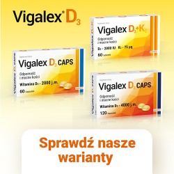 Zdjęcie produktu - #3 Vigalex D3 Caps 2000 j.m., 60kaps.  KR&Oacute;TKA DATA 30.11.2024