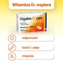 Zdjęcie produktu - #1 Vigalex D3 Caps 4000 j.m., 120 kapsułek
