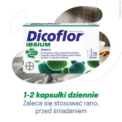 Zdjęcie produktu - #3 Dicoflor Ibsium probiotyk dla dzieci i dorosłych, 20 kaps.