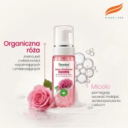 Miniaturka artykułu - #1 HIMALAYA Micelarna Pianka do mycia twarzy rozświetlająca z R&oacute;żą Organiczną, 150ml
