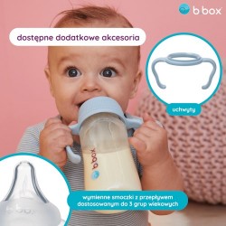 Zdjęcie produktu - #0 B.BOX Butelka do karmienia niemowląt (piwonia), 240ml