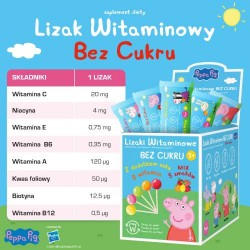 Zdjęcie produktu - #1 DOMOWA APTECZKA Vitamin Lollipops Peppa Pig Lizak pomarańczowy, 1 szt.
