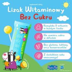 Zdjęcie produktu - #1 DOMOWA APTECZKA Vitamin Lollipops Peppa Pig Lizak ananasowy, 1 szt.
