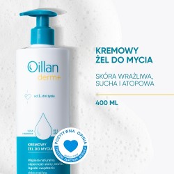 Zdjęcie produktu - #0 OILLAN DERM+ Kremowy Żel do mycia, 400ml