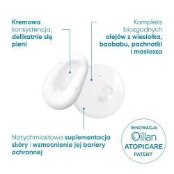 Zdjęcie produktu - #2 OILLAN DERM+ Kremowy Żel do mycia, 400ml