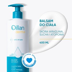 Zdjęcie produktu - #1 OILLAN Derm+ - balsam do ciała od 1. dnia życia, 400ml