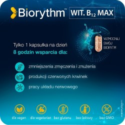 Zdjęcie produktu - #1 Biorythm Witamina B12 Max, 30kaps.