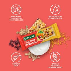 Zdjęcie produktu - #2 BAKALLAND BA! Baton żurawina i pomarańcza, 40g