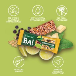 Zdjęcie produktu - #2 BAKALLAND BA!lans RELAKS Baton Wiśnia i limonka, 38g