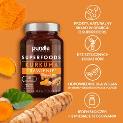 Zdjęcie produktu - #0 PURELLA Kurkuma Trawienie, 60 kapsułek