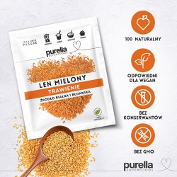 Zdjęcie produktu - #0 PURELLA Len mielony odtłuszczony, 180 g