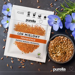 Zdjęcie produktu - #2 PURELLA Len mielony odtłuszczony, 180 g