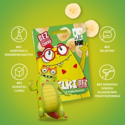 Zdjęcie produktu - #2 BeRAW Kids Żelki Banan z chrupkami, 35 g