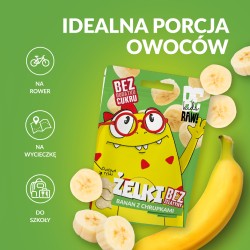 Zdjęcie produktu - #4 BeRAW Kids Żelki Banan z chrupkami, 35 g