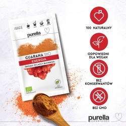 Zdjęcie produktu - #0 PURELLA Guarana BIO. Koncentracja + Redukcja stresu, 21g