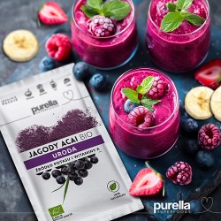 Zdjęcie produktu - #2 PURELLA Jagody Acai BIO. Odchudzanie. Potas + Witamina A, 21g