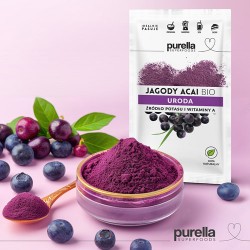 Zdjęcie produktu - #3 PURELLA Jagody Acai BIO. Odchudzanie. Potas + Witamina A, 21g