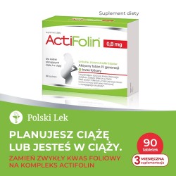 Zdjęcie produktu - #3 POLSKI LEK ActiFolin 0,8mg, 90tabl. 
