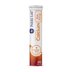 Zdjęcie produktu - #0 Calcium + Kwercetyna Duo Alergo smak pomarańczowy, 20tabl. musujących