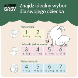 #4 – Muumi Baby Pants Pieluchomajtki 4 (7-11 kg), 40 szt.