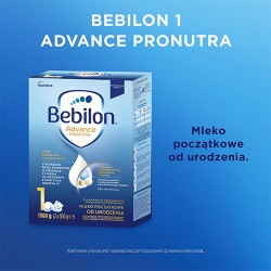 Zdjęcie produktu - #0 Bebilon Advance Pronutra 1 Mleko początkowe dla niemowląt od urodzenia, 1000 g (2 x 500 g)