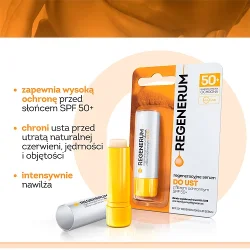 Miniaturka artykułu - #1 REGENERUM regeneracyjne serum do ust w sztyfcie z SPF 50+, 5g