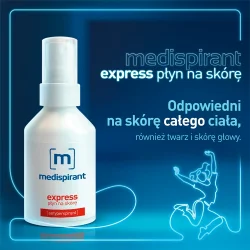 Miniaturka artykułu - #1 MEDISPIRANT Express Płyn antyperspiracyjny do sk&oacute;ry skłonnej do nadmiernej potliwości, 50 ml