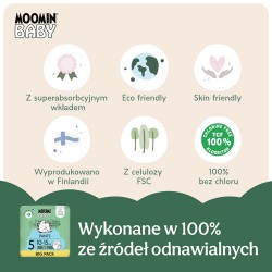 #2 – Muumi Baby Pants Pieluchomajtki 5 (10-15 kg), 54 szt.