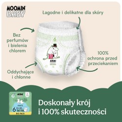 #1 – Muumi Baby Pants Pieluchomajtki 6 (12-20 kg), 52 szt.