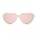 Zdjęcie produktu - #0 Babiators Okulary przeciwsłoneczne z polaryzacją POLARIZED HEARTS SWEET CREAM ROSE GOLD MIRRORED LENSES 3-5 lat P-HRT-502-M