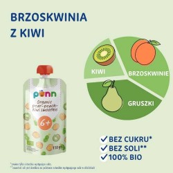 Zdjęcie produktu - #0 SALVEST P&Otilde;NN BIO Brzoskwinia z kiwi, 110 g 