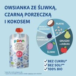 Zdjęcie produktu - #0 SALVEST P&Otilde;NN BIO Owsianka ze śliwką, czarną porzeczką i kokosem, 110g