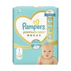 Zdjęcie produktu - #0 Pampers Premium Care Pieluszki, rozmiar 1, 72 sztuk