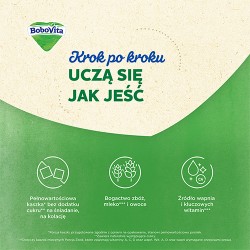 Zdjęcie produktu - #1 BoboVita Porcja zb&oacute;ż Delikatna mleczna owsianka z ryżem malina-banan po 6 miesiącu, 210 g