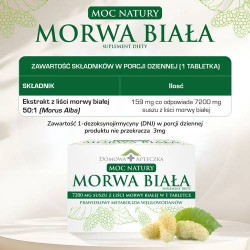 Zdjęcie produktu - #2 DOMOWA APTECZKA Moc Natury Morwa Biała, 72 tabl.