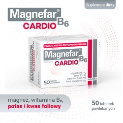 Zdjęcie produktu - #0 Magnefar B6 Cardio, 50 tabletek
