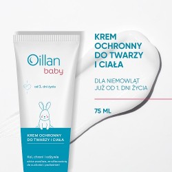 Zdjęcie produktu - #0 OILLAN Baby Krem ochronny do twarzy i ciała, 75ml