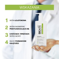 Zdjęcie produktu - #1 BIOVAX Trychologic Przetłuszczanie - Szampon do włos&oacute;w i sk&oacute;ry głowy, 200ml