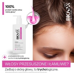Zdjęcie produktu - #0 BIOVAX Trychologic Przesuszenie i Łamliwość Maska do włos&oacute;w i sk&oacute;ry głowy, 200ml